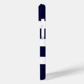 ネイビーブルーストライプ&ホワイトストライプズ Case-Mate iPhoneケース (裏面 / 左)