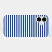 ネイビーブルーストライプ iPhone 16ケース (裏面横)