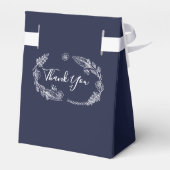 ネイビーブルーストリングライトフローラ結婚ズ フェイバーボックス (裏面サイド)