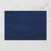 ネイビーブルーストリングライト結婚ズ詳細カード エンクロージャーカード (裏面)
