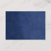 ネイビーブルーストリングライト結婚ズ・エスコートカード プレイスカード (裏面)