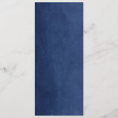 ネイビーブルーストリングラ結婚イトのメニューカード メニュー (裏面)