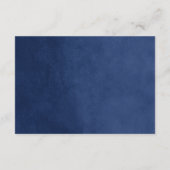 ネイビーブルーストリングラ結婚イトの挿入カード エンクロージャーカード (裏面)