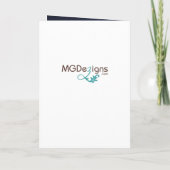 ネイビーブルースノーフレーク冬の結婚式の招待状 招待状 (裏面)