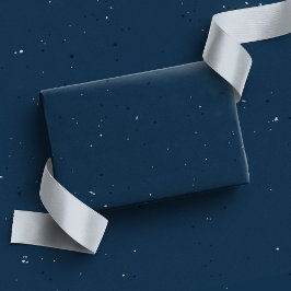 ネイビーブルースペックルシンプルックおもしろいアウトドアの休日 ラッピングペーパー