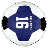 ネイビーブルースポーツジャージーチームジャージー サッカーボール (回転)