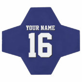 ネイビーブルースポーツジャージーチームジャージー サッカーボール (フラット)