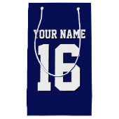 ネイビーブルースポーツジャージーチームジャージー スモールペーパーバッグ (正面)