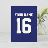 ネイビーブルースポーツジャージーチームジャージー 招待状 (スタンド正面)