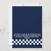 ネイビーブルースポーツボーイズ誕生日招待状 招待状 (裏面)