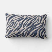 ネイビーブルーゼブラ ランバークッション (裏面)