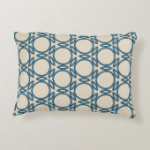 ネイビーブルータウペジオデザイン アクセントクッション (裏面)