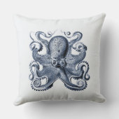 ネイビーブルータコイラストレーションバイエルンストヘイケル クッション (裏面)