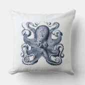 ネイビーブルータコイラストレーションバイエルンストヘイケル クッション (正面)