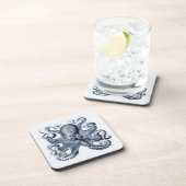 ネイビーブルータコイラストレーションバイエルンストヘイケル コースター (右側)