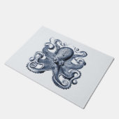 ネイビーブルータコイラストレーションバイエルンストヘイケル ドアマット (アングル)