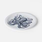 ネイビーブルータコイラストレーションバイエルンストヘイケル ペーパープレート (アングル)