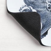 ネイビーブルータコイラストレーションバイエルンストヘイケル マウスパッド (コーナー)