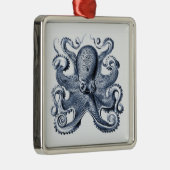 ネイビーブルータコイラストレーションバイエルンストヘイケル メタルオーナメント (右)