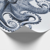 ネイビーブルータコイラストレーションバイエルンストヘイケル ラッピングペーパー (角)