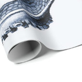 ネイビーブルータコイラストレーションバイエルンストヘイケル ラッピングペーパー (ロールコーナー)