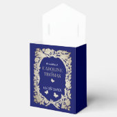 ネイビーブルータンフローラ華美の結婚葉 フェイバーボックス (オープン)