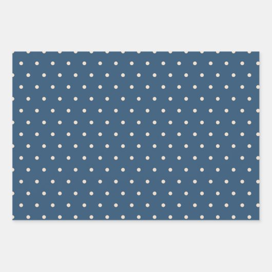 ネイビーブルータンベージュギフト彼のための誕生日 ラッピングペーパーシート (正面2)