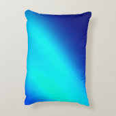 ネイビーブルーターコイズグラデーションムーンライトダブルストライプ アクセントクッション (裏面(縦))