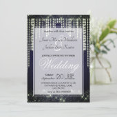 ネイビーブルーダイアモンド結婚ズ 招待状 (スタンド正面)
