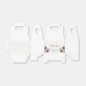 ネイビーブルーダスティーバラ結婚フローラ フェイバーボックス (折り畳みなし)