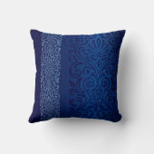 ネイビーブルーダマスク クッション (裏面)