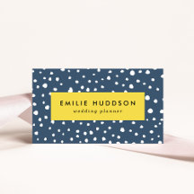 ネイビーブルーダルマチアンスポット、ダルマチアンドット点々のある、