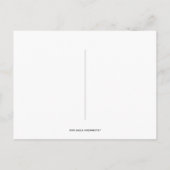 ネイビーブルーチケット写真保存日 案内ポストカード (裏面)