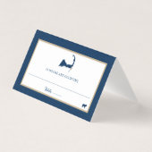 ネイビーブルーチャタム結婚ケープコッド席 (正面)