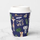 ネイビーブルーツーワイルドサファリテーマホテル 紙コップ (裏面)