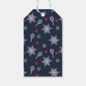 ネイビーブルー💙テニスクリスマス ギフトタグ (裏面)