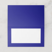 ネイビーブルーテントスタイル座席表 プレイスカード (外部開封)