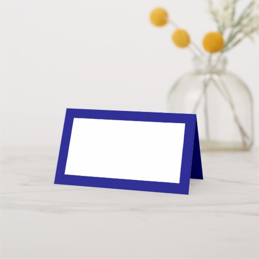 ネイビーブルーテントスタイル座席表 プレイスカード (正面)