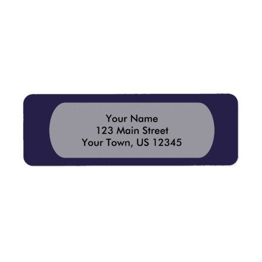 ネイビーブルーテンプレート ラベル (正面)