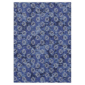 ネイビーブルーデジタルカモフラージュのがんサイン テーブルクロス (正面)