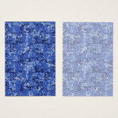 ネイビーブルーデジタル迷彩柄迷彩テクスチャ (正面&裏面)