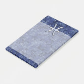 ネイビーブルーデジタル〔占星術の〕十二宮図上の魚座迷彩柄 ポストイット (アングル)