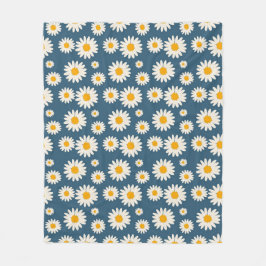 ネイビーブルートロピカルボタニカルフローラ春夏 フリースブランケット