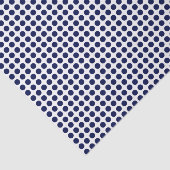 ネイビーブルードットオンホワイトティッシュペーパー 薄葉紙 (詳細)