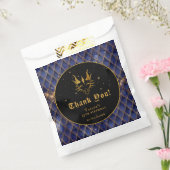 ネイビーブルードラゴンはかりで測金ゴールド誕生日ありがとう フェイバーバッグ (封をした状態)