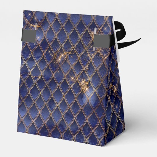 ネイビーブルードラゴンはかりで測金ゴールド誕生日ありがとう フェイバーボックス (裏面サイド)