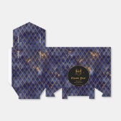 ネイビーブルードラゴンはかりで測金ゴールド誕生日ありがとう フェイバーボックス (折り畳みなし)