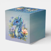 ネイビーブルードラゴンボーイベビーシャワー フェイバーボックス (裏面サイド)