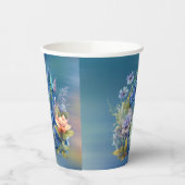 ネイビーブルードラゴンボーイベビーシャワー 紙コップ (左)