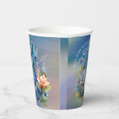 ネイビーブルードラゴンボーイベビーシャワー 紙コップ (右)